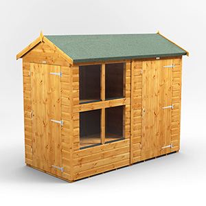 Power Apex Potting Shed Combi Inc Side Door (includes 4ft Side Store)