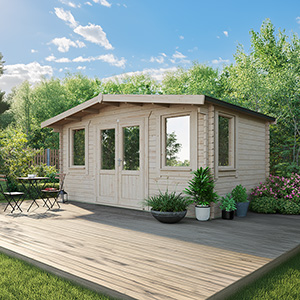 Powersheds Chalet Classic Log Cabin - 44mm