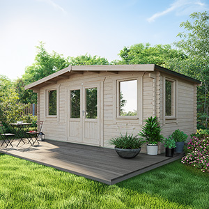 Powersheds Chalet Classic Log Cabin - 44mm