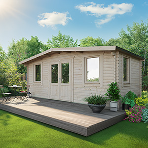 Powersheds Chalet Classic Log Cabin - 44mm