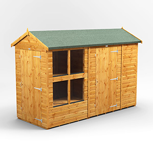 Power Apex Potting Shed Combi Inc Side Door (includes 6ft Side Store)