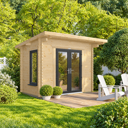 Powersheds Pent Log Cabin 44mm
