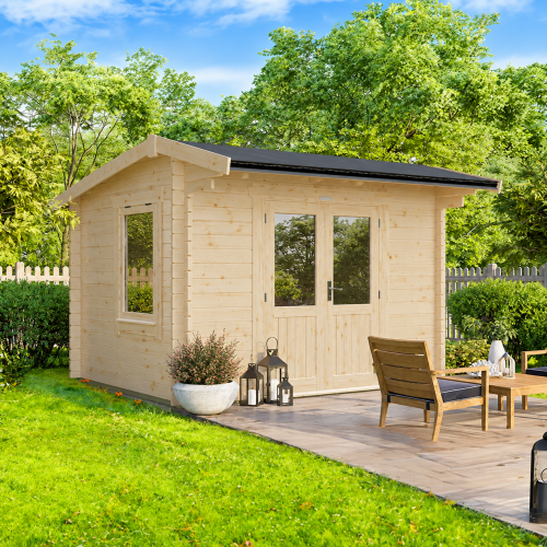 Powersheds Apex Log Cabin 28mm