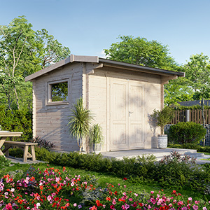 Powersheds Apex Workshop Log Cabin - 28mm
