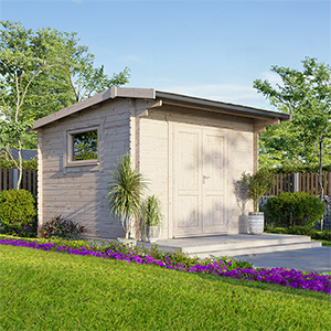 Powersheds Apex Workshop Log Cabin - 28mm