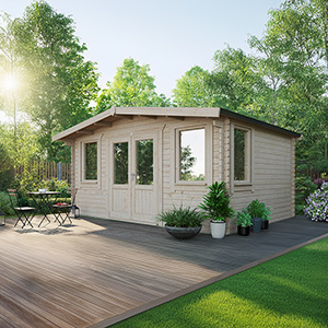Powersheds Chalet Classic Log Cabin - 44mm