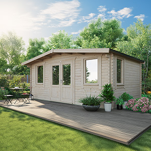 Powersheds Chalet Classic Log Cabin - 44mm