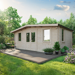 Powersheds Chalet Classic Log Cabin - 44mm