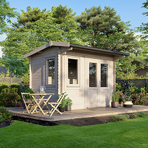 Powersheds Apex Classic Log Cabin - 44mm