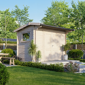 Powersheds Apex Workshop Log Cabin - 28mm