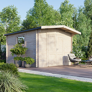 Powersheds Chalet Workshop Log Cabin - 28mm