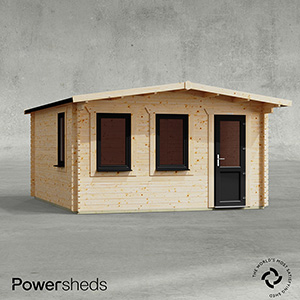 Powersheds Retreat Deluxe Log Cabin - 44mm