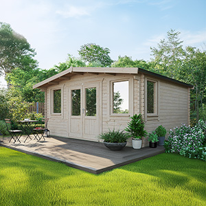 Powersheds Chalet Classic Log Cabin - 44mm