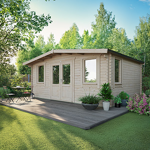 Powersheds Chalet Classic Log Cabin - 44mm