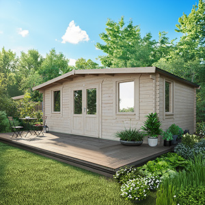 Powersheds Chalet Classic Log Cabin - 44mm