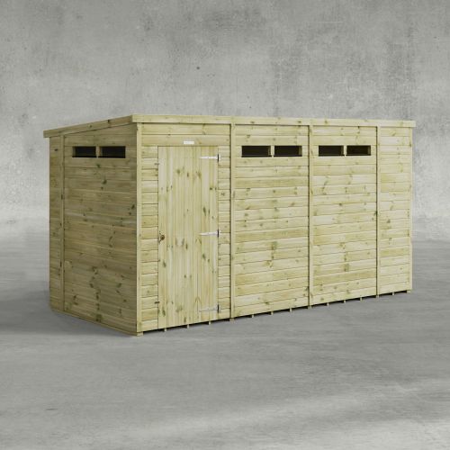 Powersheds Premium Security Pent Shed
