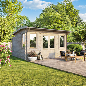 Powersheds Apex Classic Log Cabin - 44mm