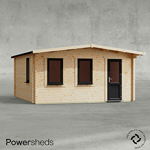 Powersheds Retreat Deluxe Log Cabin - 44mm