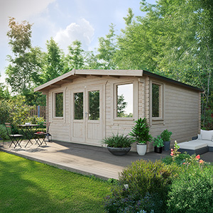 Powersheds Chalet Classic Log Cabin - 44mm