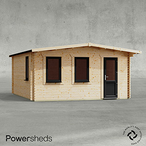Powersheds Retreat Deluxe Log Cabin - 44mm
