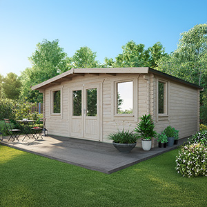 Powersheds Chalet Classic Log Cabin - 44mm