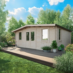 Powersheds Chalet Classic Log Cabin - 44mm