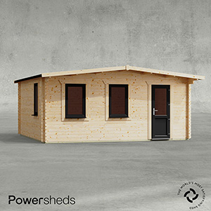 Powersheds Retreat Deluxe Log Cabin - 44mm