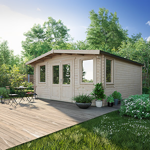 Powersheds Chalet Classic Log Cabin - 44mm
