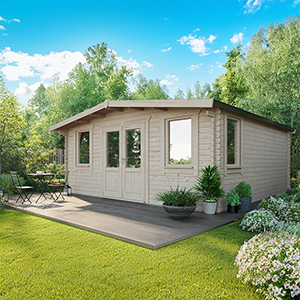 Powersheds Chalet Classic Log Cabin - 44mm