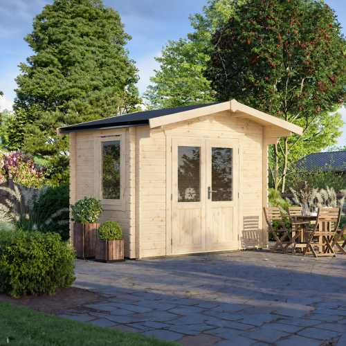 Powersheds Chalet Log Cabin 28mm