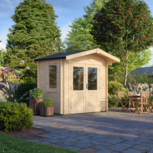 Powersheds Chalet Log Cabin 28mm