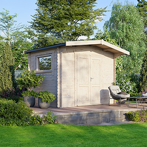 Powersheds Chalet Workshop Log Cabin - 44mm