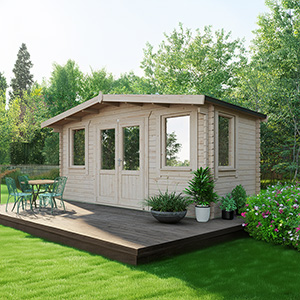 Powersheds Chalet Classic Log Cabin - 44mm