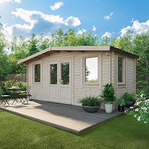 Powersheds Chalet Classic Log Cabin - 44mm