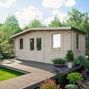 Powersheds Chalet Classic Log Cabin - 44mm