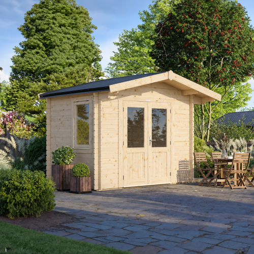 Powersheds Chalet Log Cabin 28mm