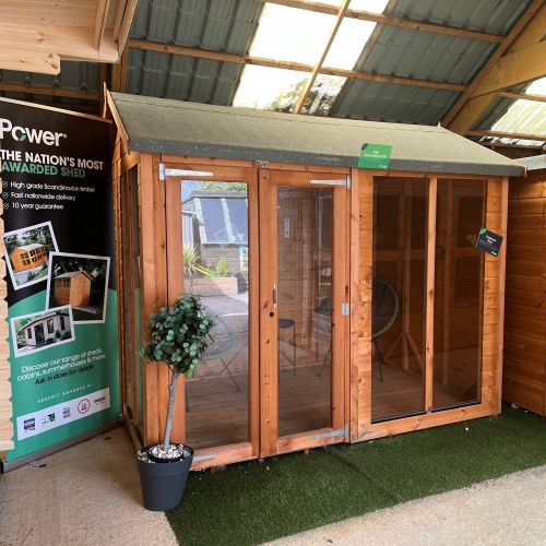 8x6 Powersheds Apex Summer House Ex Display Model
