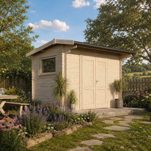 Powersheds Apex Workshop Log Cabin - 44mm