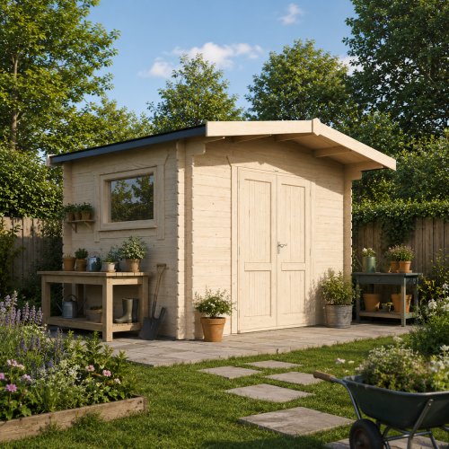 Powersheds Chalet Workshop Log Cabin - 44mm