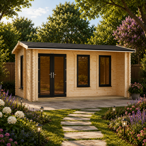 Powersheds Apex Snug Log Cabin - 44mm
