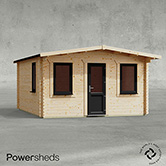 Powersheds Retreat Deluxe Log Cabin - 44mm