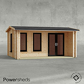Powersheds Apex Snug Log Cabin - 44mm