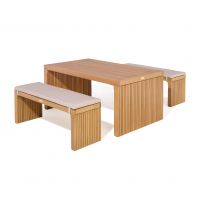 Kyoto 4 Seater Table   Bench Set