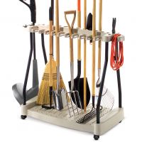 Garden Tool Rack with Wheels